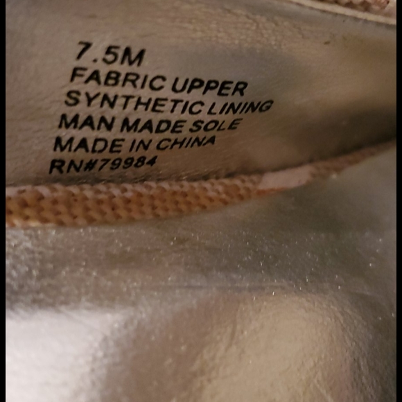 Chico's Fabric striped Pump 7.5 - Picture 8 of 9